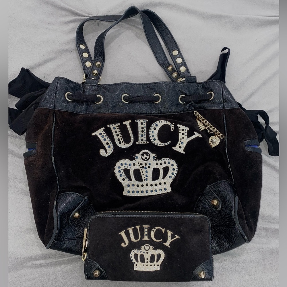 JUICY COUTURE PURSE AND WALLET -vintage -Y2K